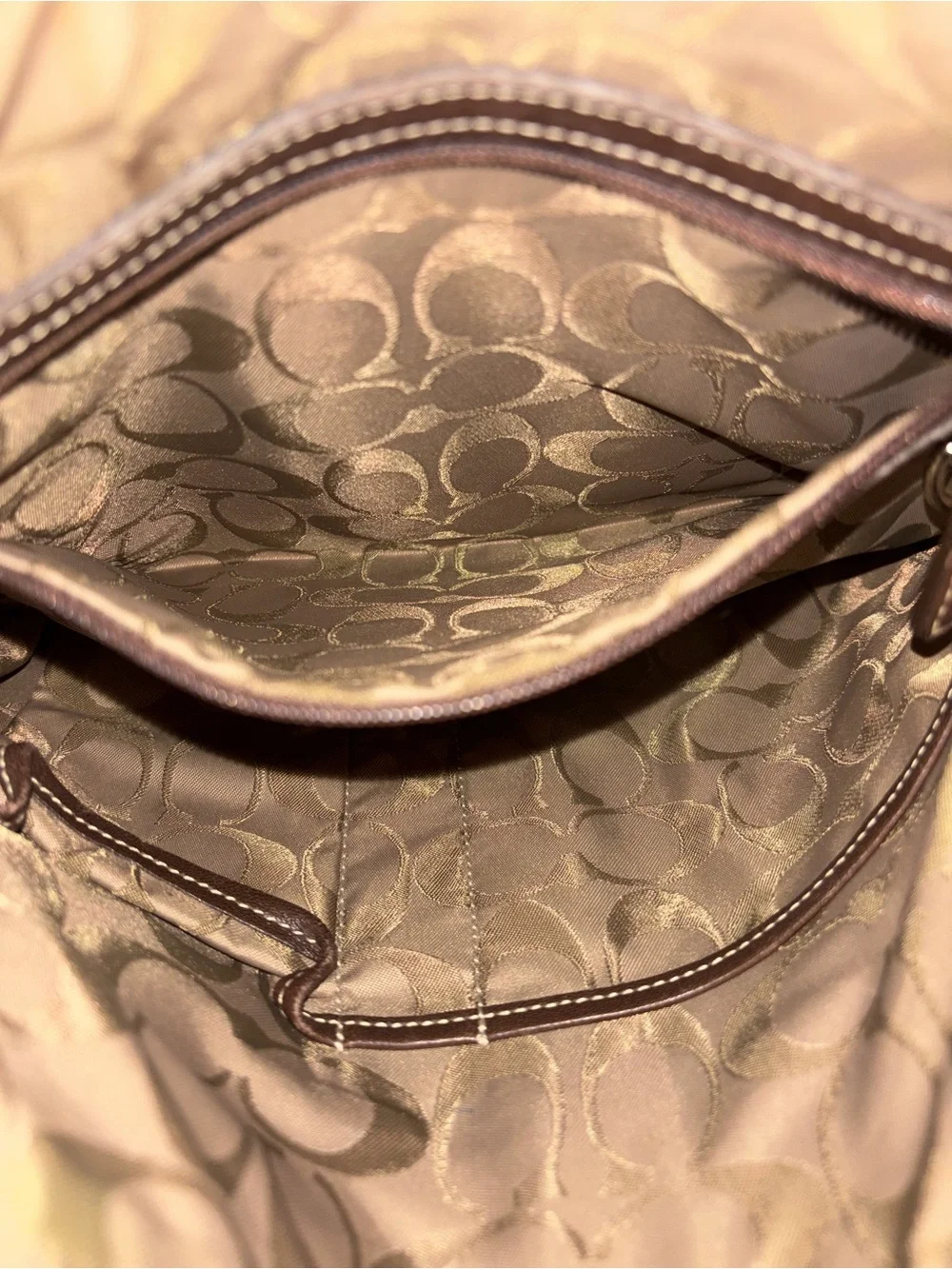 Coach Leather Crossbody Bag - Brown